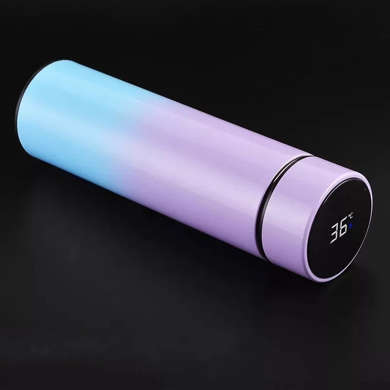 Smart Pink Water Bottle With Temperature Display