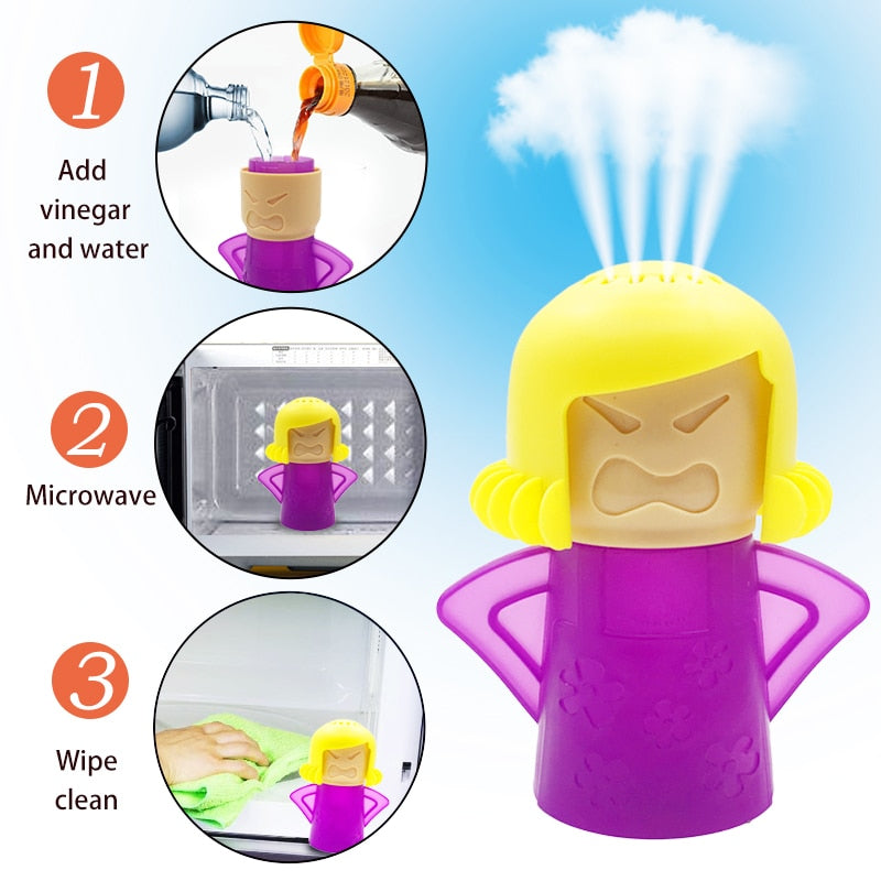 Angry Mama Microwave Cleaner Kitchen – Steams Away Stains